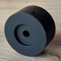 G-AL-40_22_6-W Anodowana na czarno gałka z litego aluminium o wymiarach  Ø40 x 22mm.jpg
