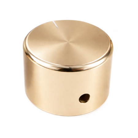  Gałka potencjometru aluminiowa 35x22 mm na oś 6 mm złota